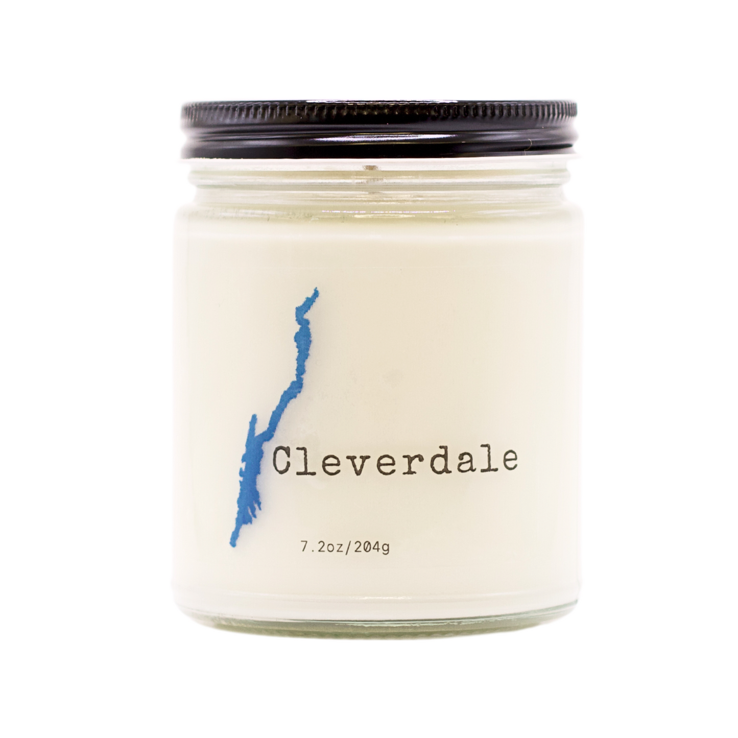 Cleverdale Candle With Lake George Outline