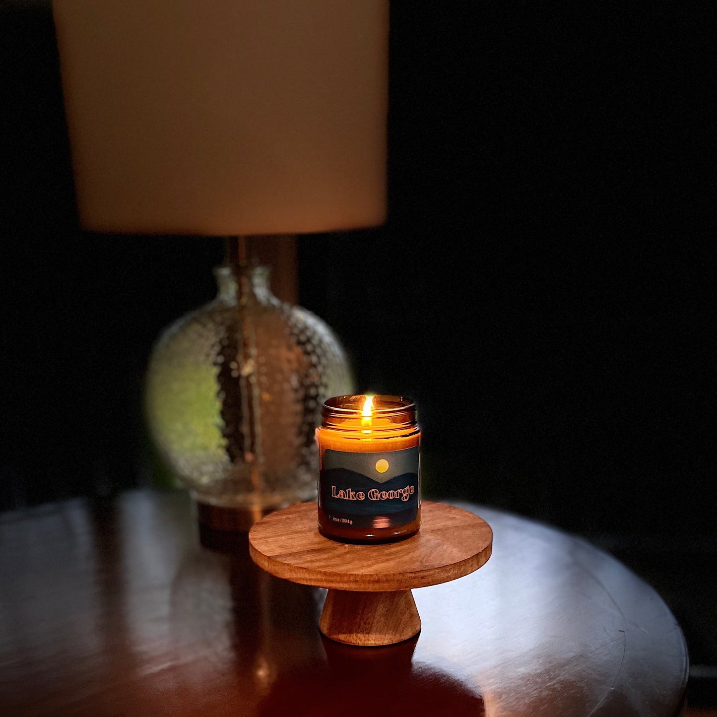 Lake George Moonlight Candle