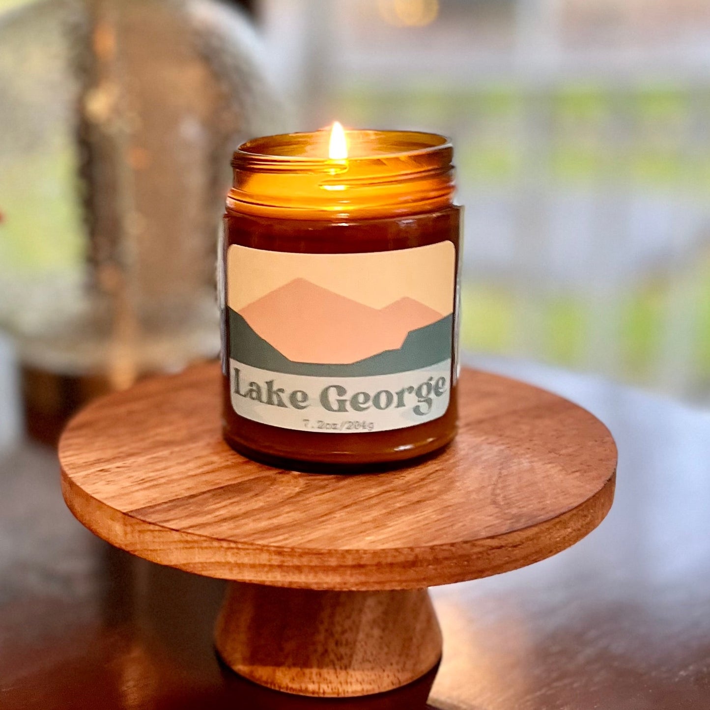 Lake George Pastel Candle