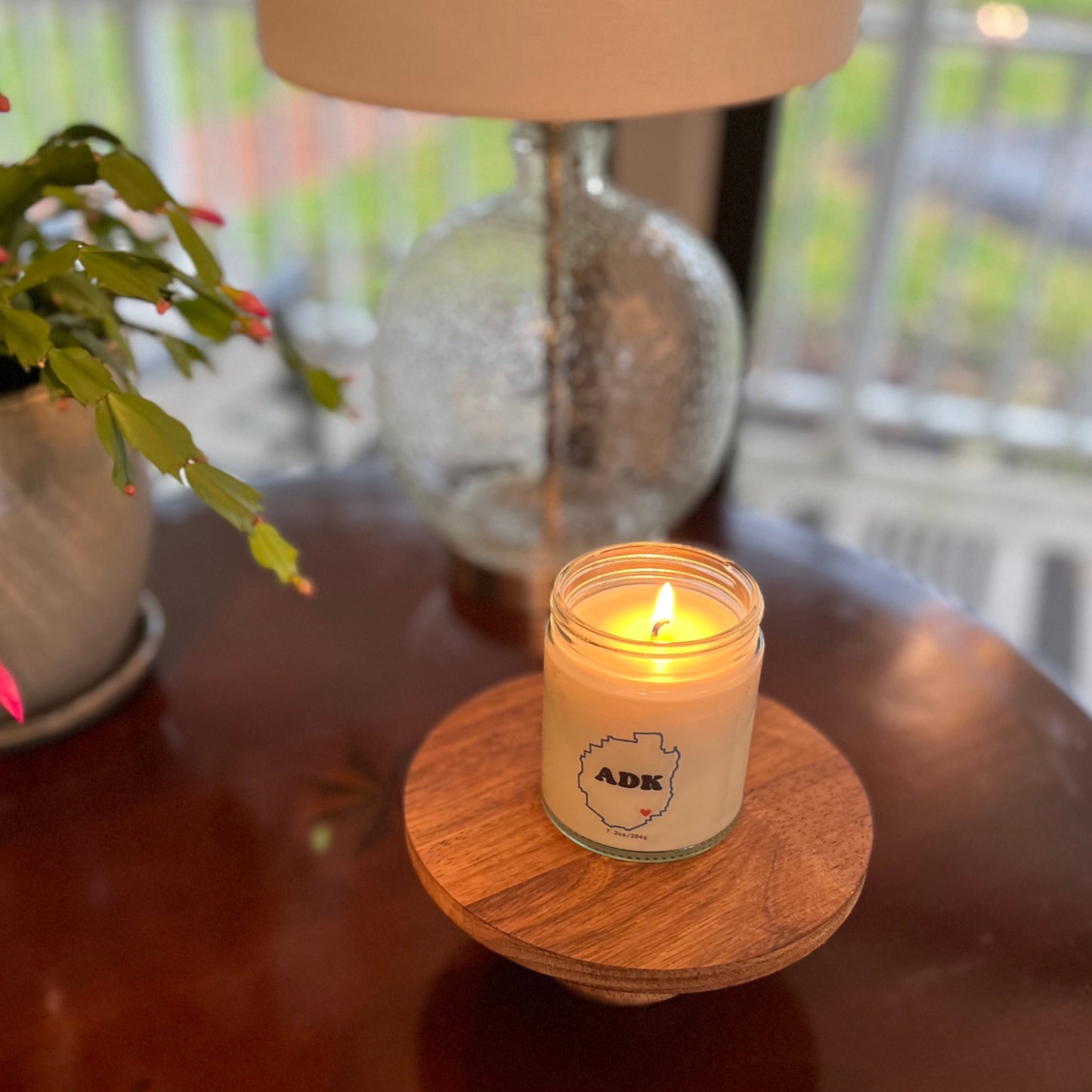 Adirondack Park With Heart Candle