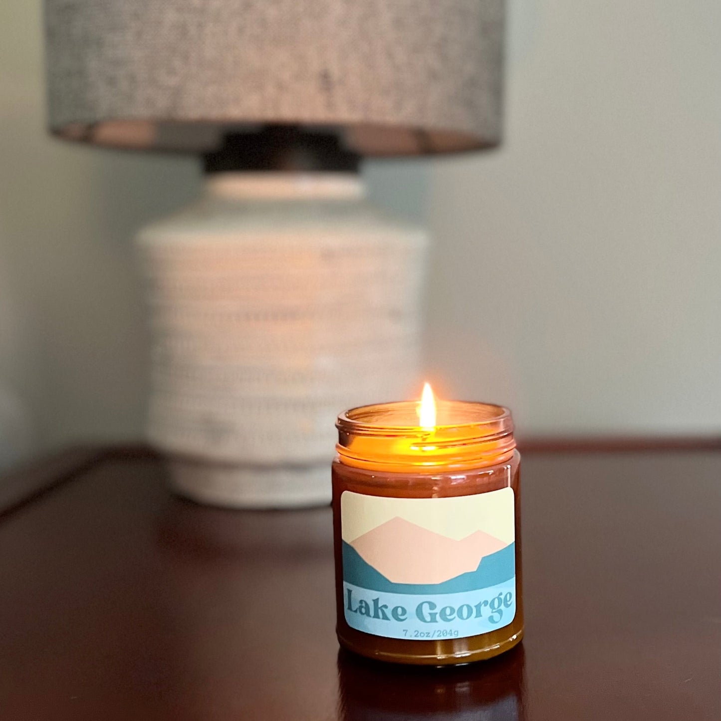 Lake George Pastel Candle