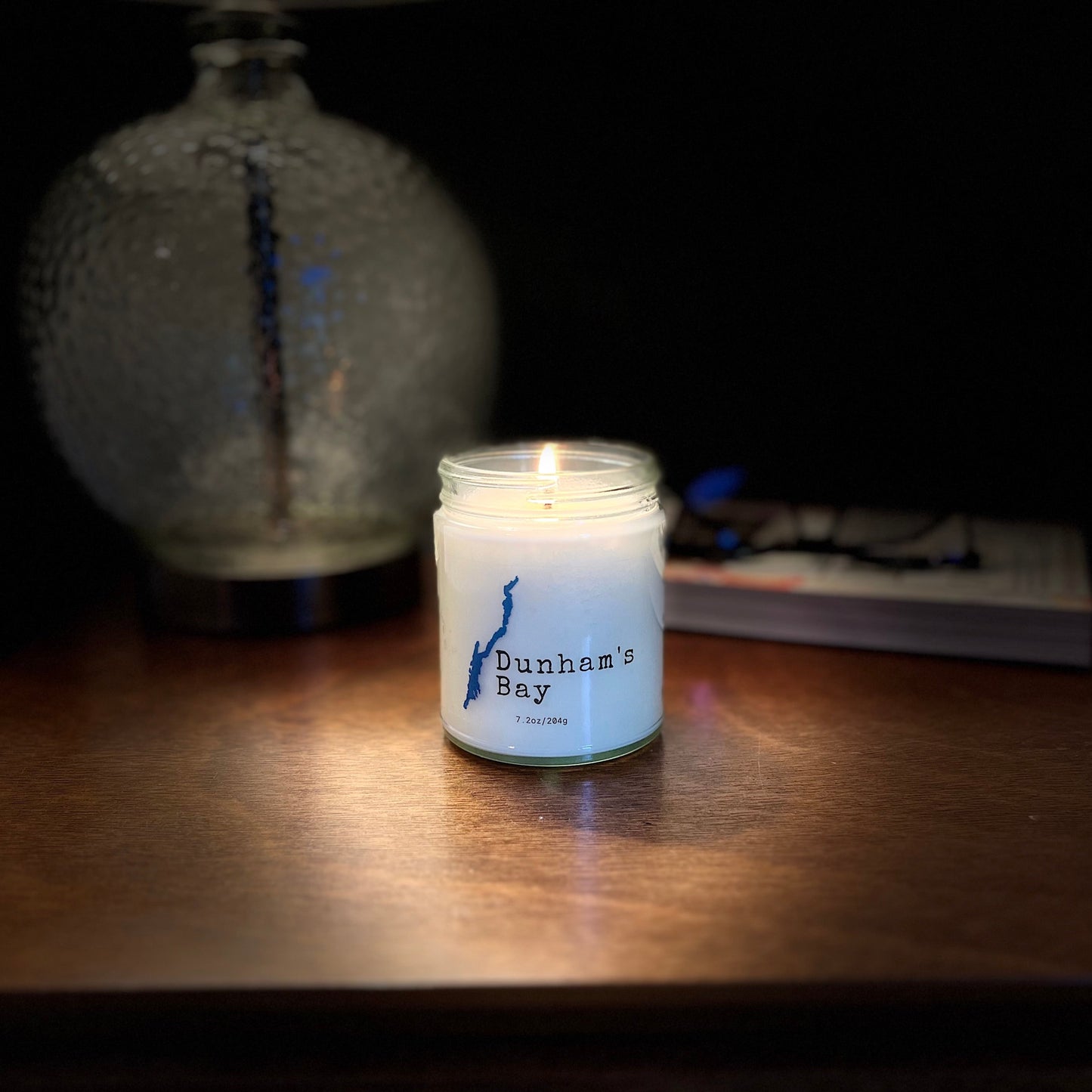 Dunham's Bay Candle With Lake George Outline