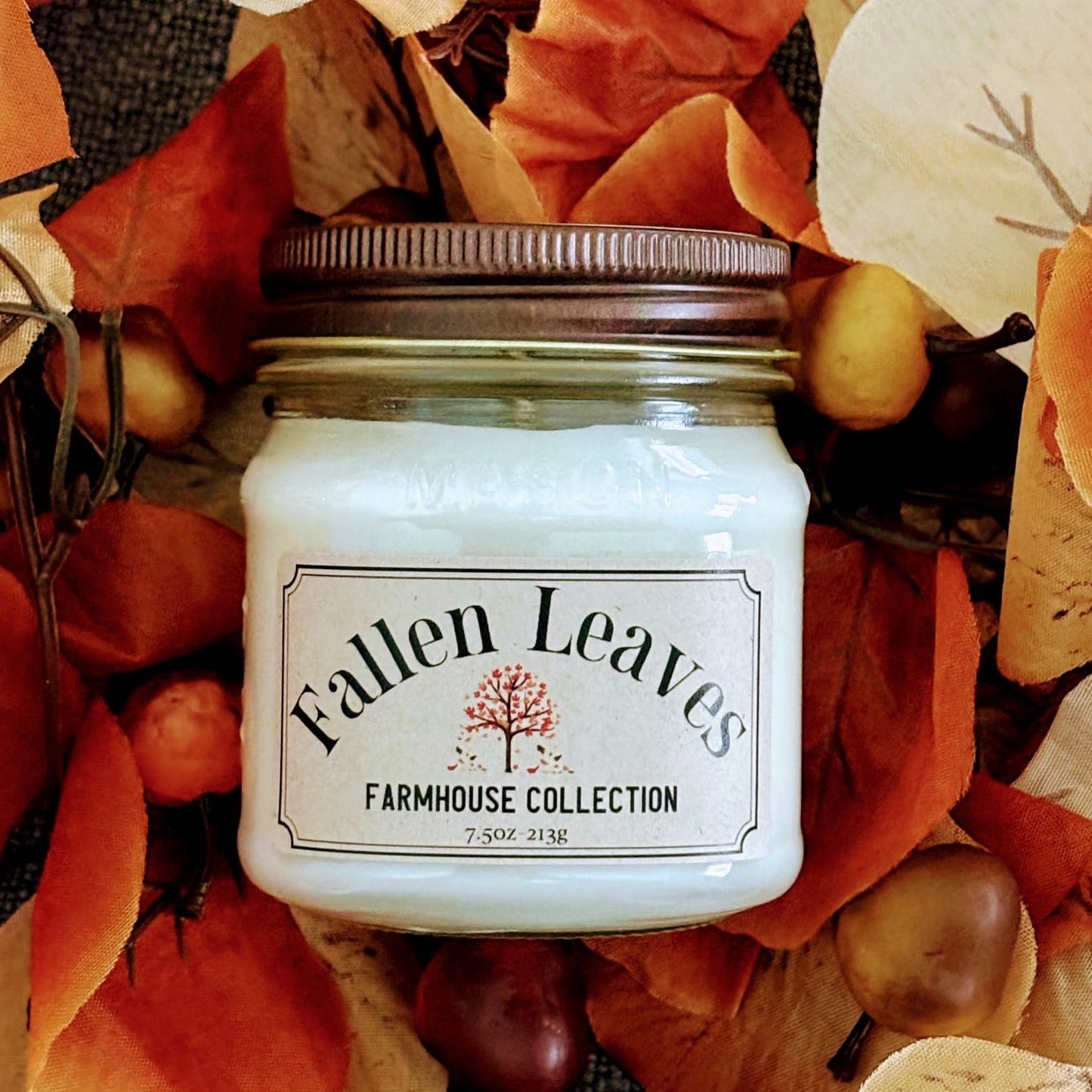 Fallen Leaves Farmhouse Candle