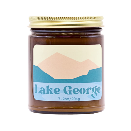 Lake George Pastel Candle