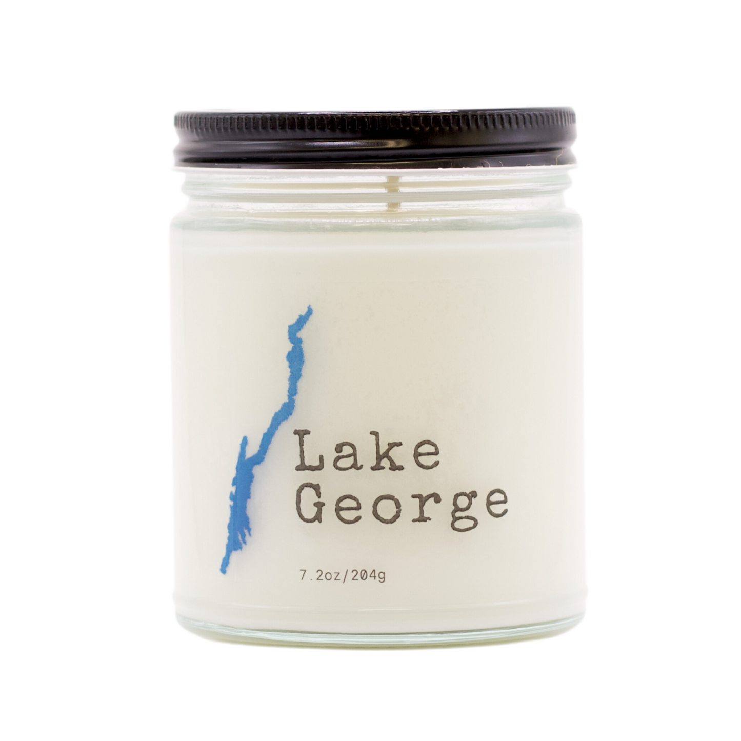 Lake George Candle With Lake Outline